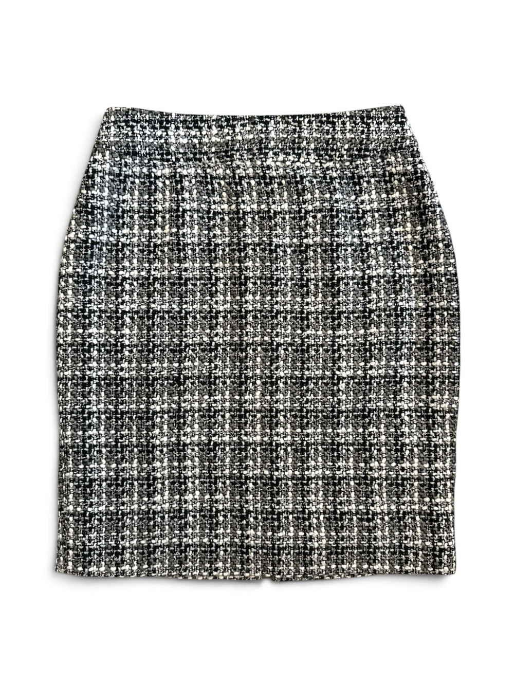 Tweed Banana Republic 0 Black & White 
Pencil Skirt